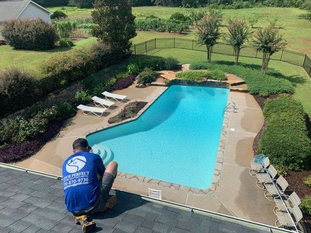 Recent roofing project